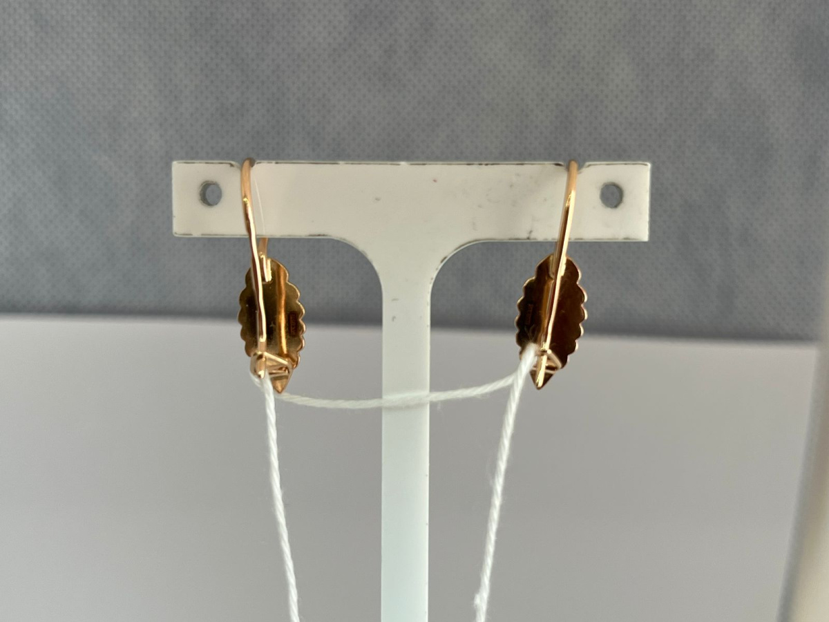 СБКМ583 СЕРЬГИ БЕЗ КАМНЯ (Au 583)