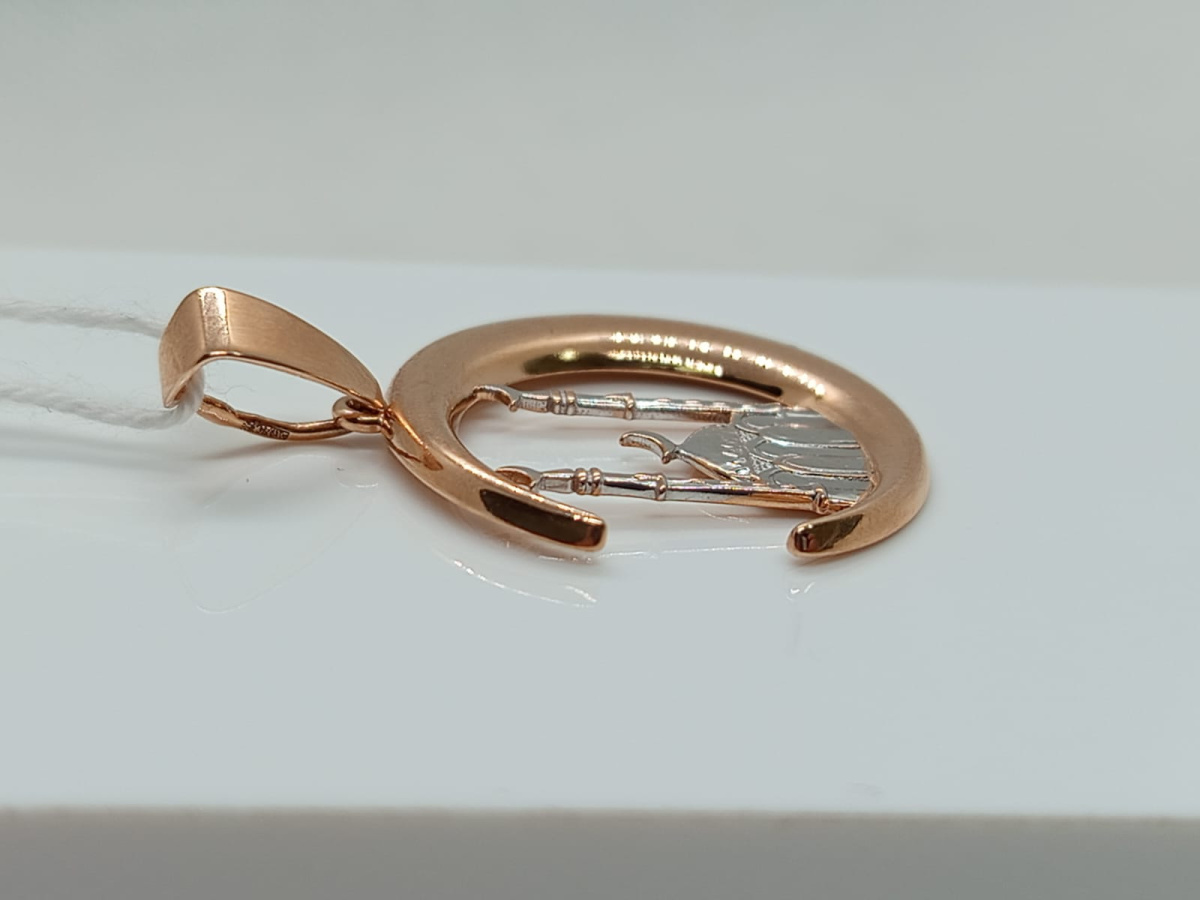 ПОДМБК585 ПОДВЕСКА МЕЧЕТЬ БЕЗ КАМНЯ (Au 585)