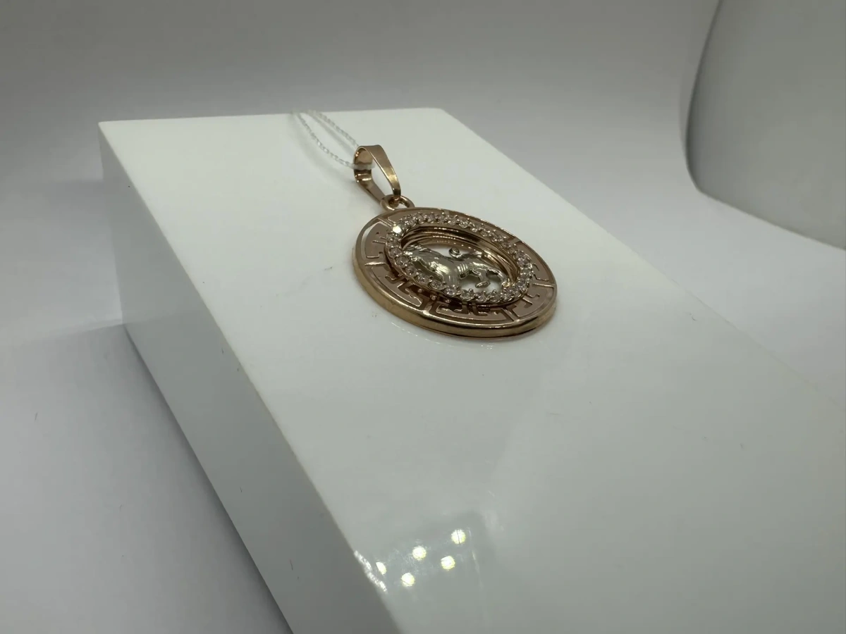 ПОДВЕСКА ЗНАК ЗОДИАКА ЛЕВ (Au 585)