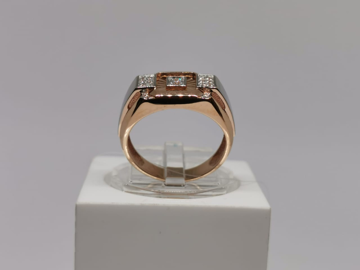 ПЕЧАТКА С КАМНЯМИ (Au 585)