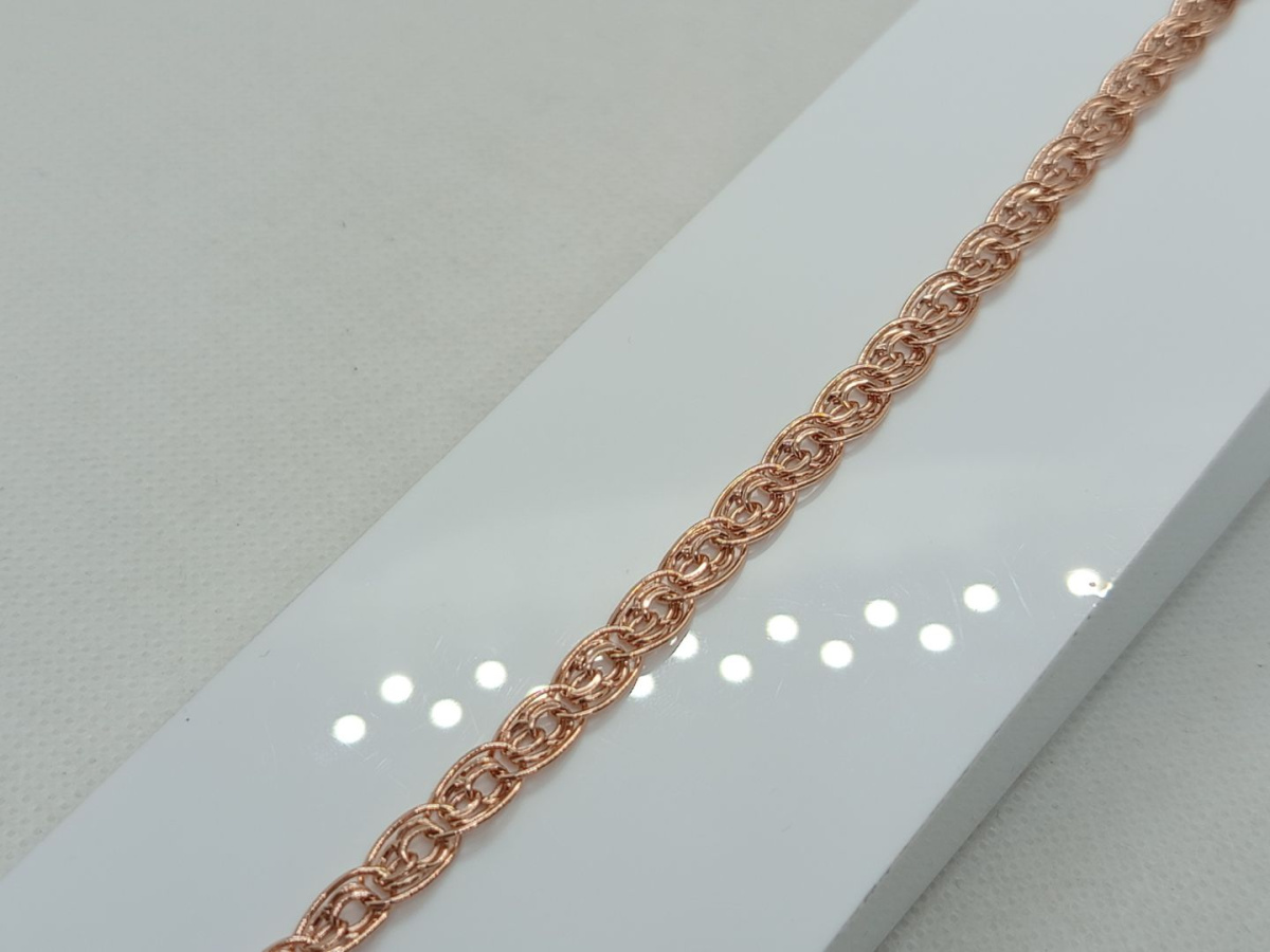 БРАСЛЕТ ПУСТОТЕЛЫЙ Нона бисмарк (Au 585)