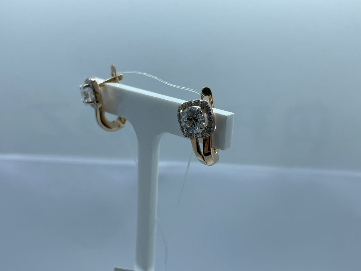 СЕРЬГИ С КАМНЯМИ (Au 585)