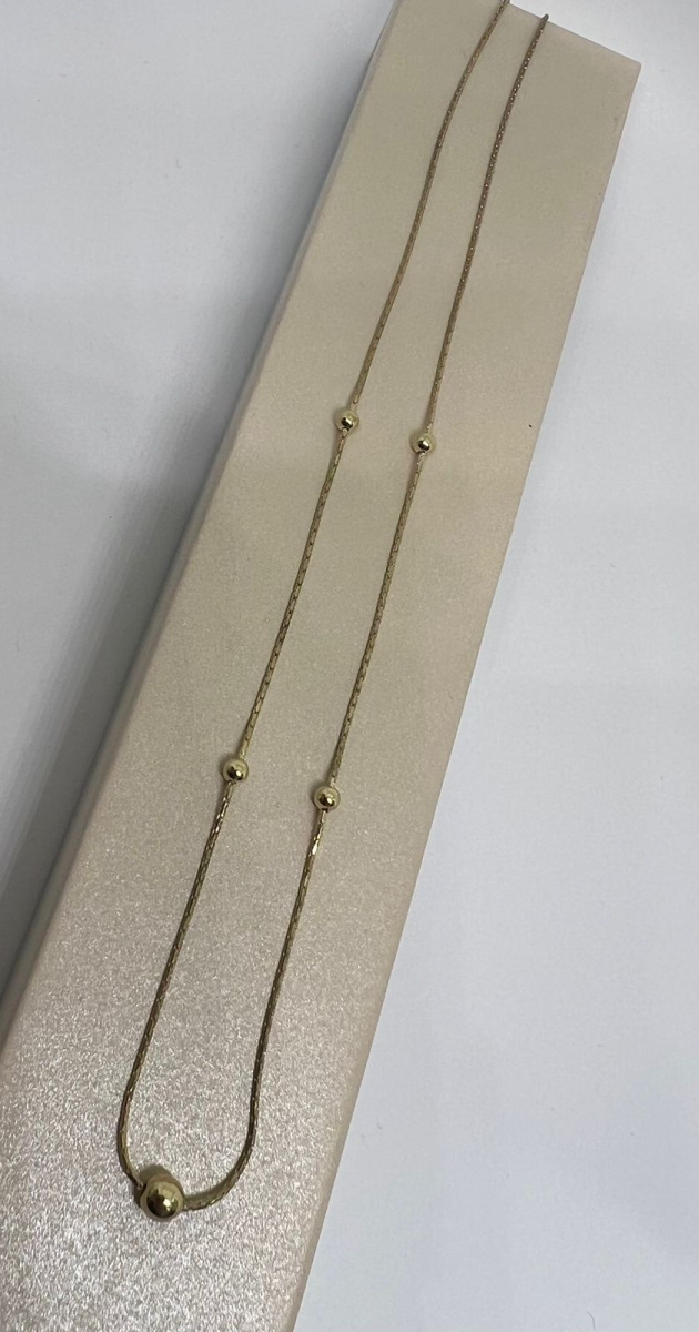 КОЛЬЕ БЕЗ КАМНЯ Au 585