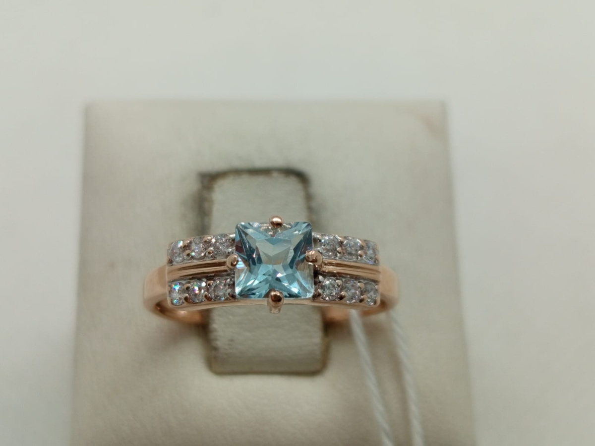 КОЛКМИ585 КОЛЬЦО С КАМНЯМИ (Au 585)