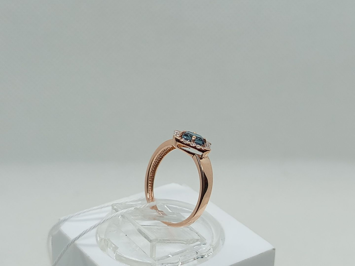 КОЛЬЦО С КАМНЯМИ (Au 585)