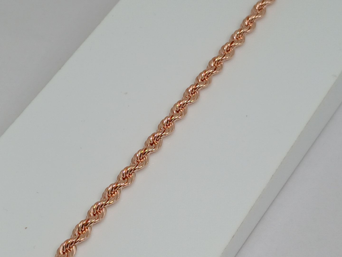 БРАСЛЕТ ПУСТОТЕЛЫЙ Веревка (Au 585)