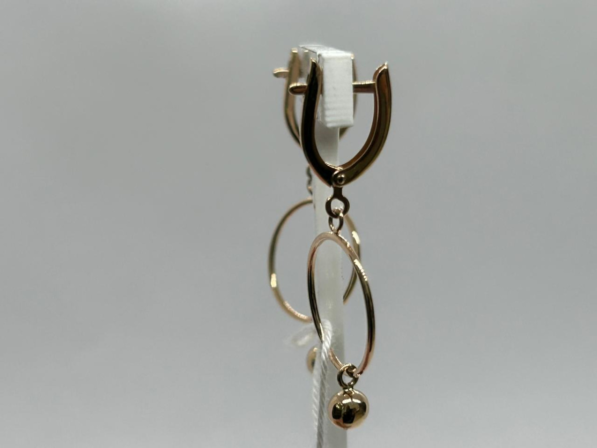 СЕРЬГИ БЕЗ КАМНЯ (Au 585)