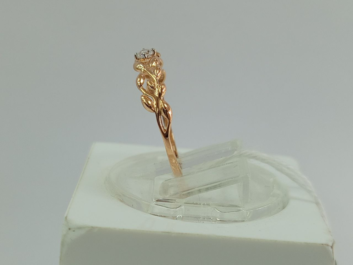 КОЛКМ585 КОЛЬЦО С КАМНЕМ (Au 585)