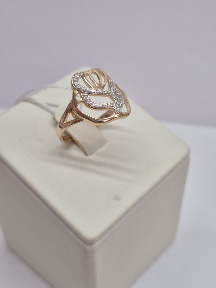 КОЛКМИ585 КОЛЬЦО С КАМНЯМИ (Au 585)