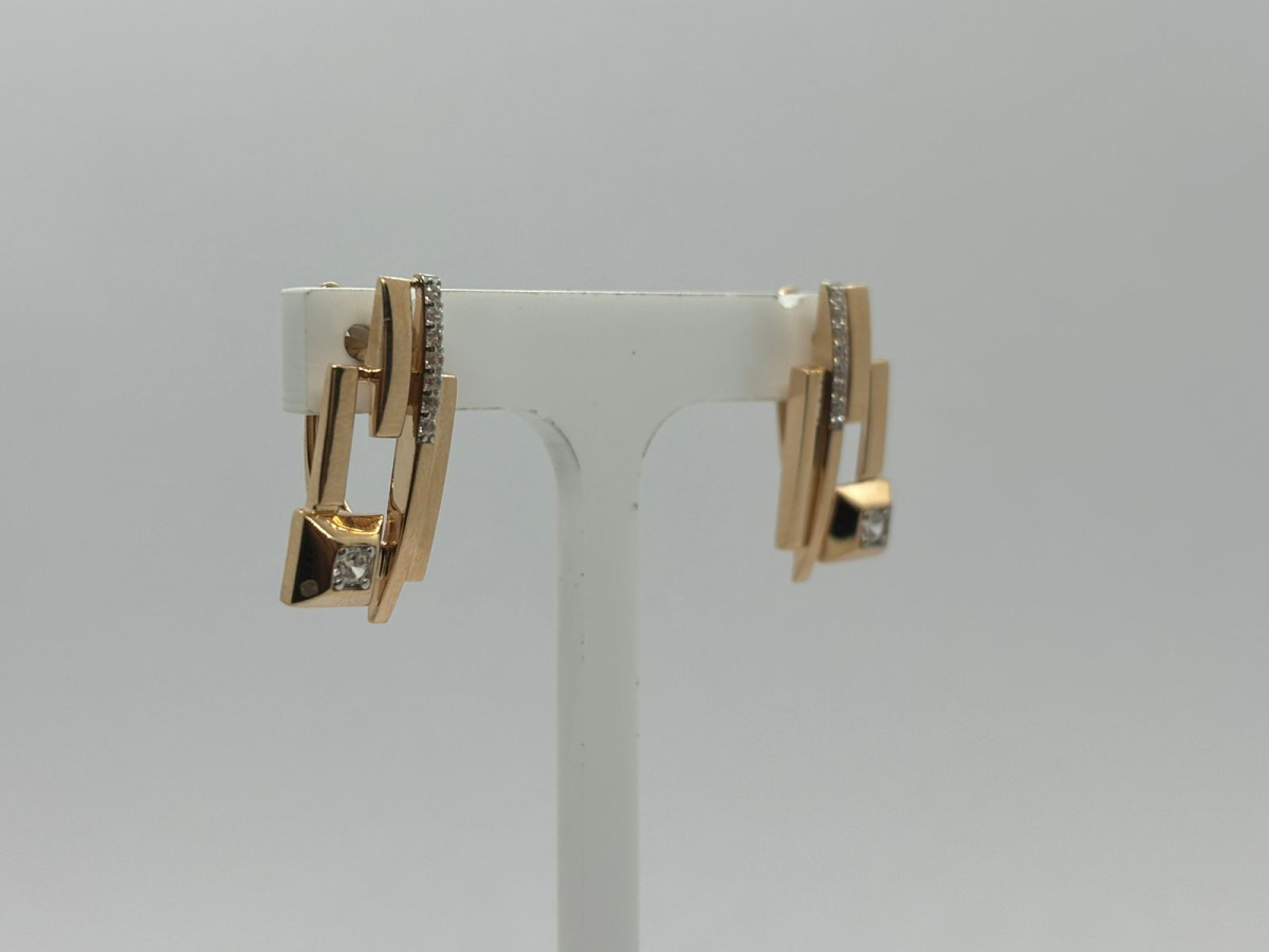 СЕРЬГИ С КАМНЯМИ (Au 585)