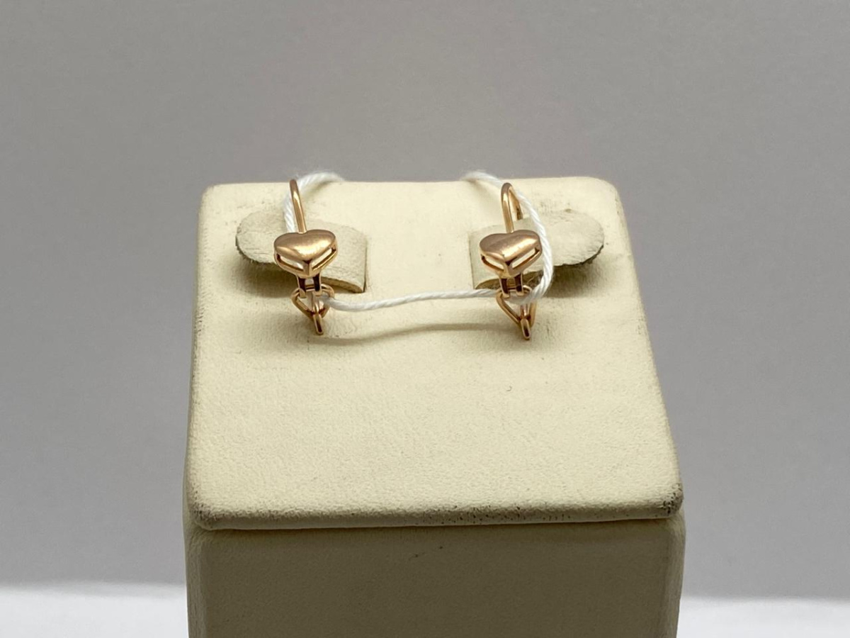 СБКМ585 СЕРЬГИ БЕЗ КАМНЯ (Au 585)