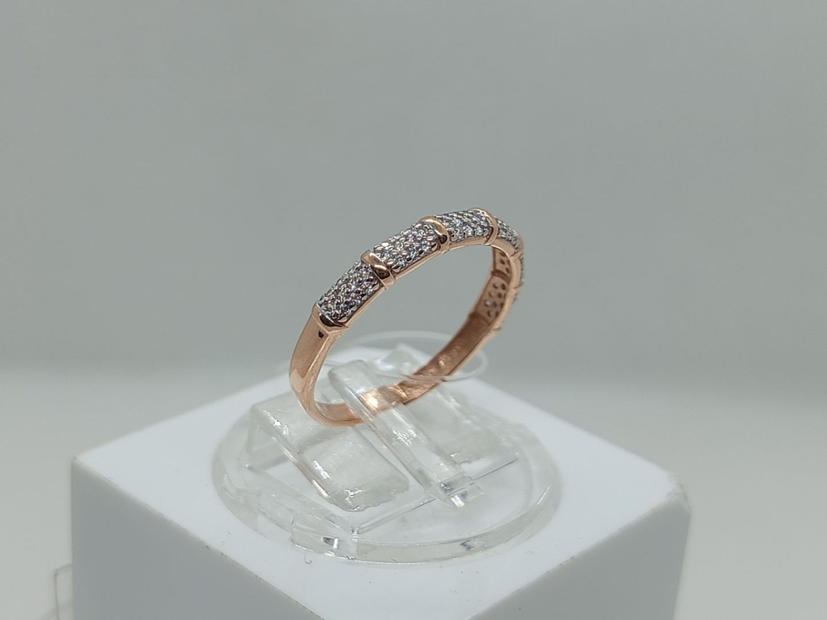 КОЛЬЦО С КАМНЯМИ (Au 585)