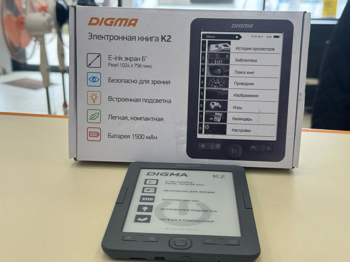 Электронная книга Digma K2