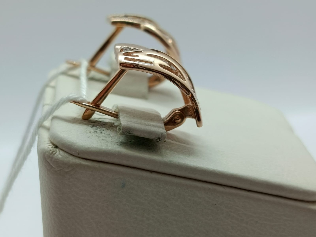 СКМИ585 СЕРЬГИ С КАМНЯМИ (Au 585)