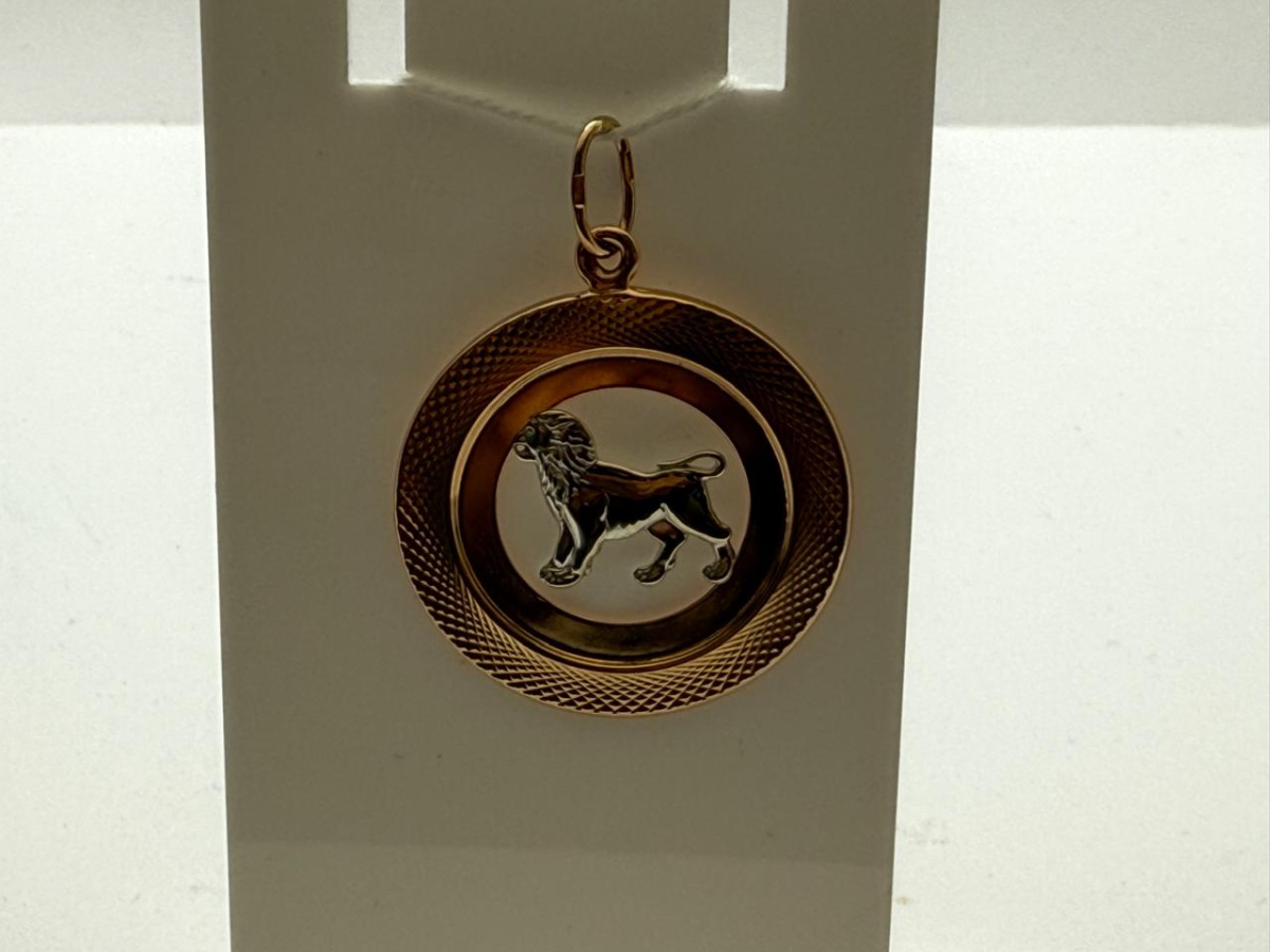 ПОДВЕСКА ЗНАК ЗОДИАКА ЛЕВ Au 585 ПОДВЕСКА ЗНАК ЗОДИАКА ЛЕВ Au 585