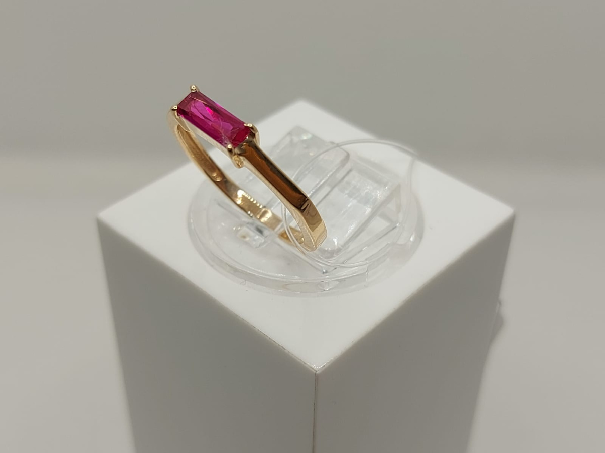 КОЛЬЦО С КАМНЕМ (Au 585)