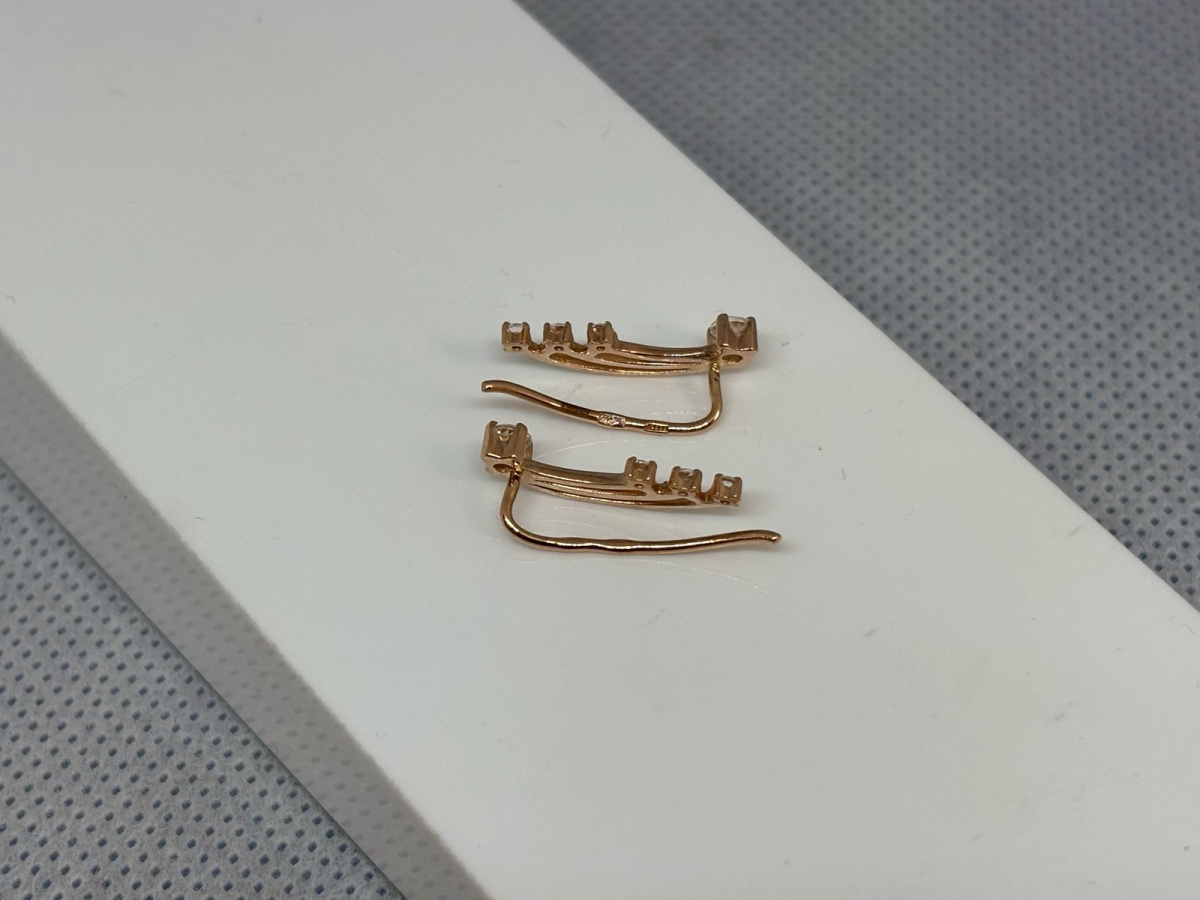 СКМИ585 СЕРЬГИ С КАМНЯМИ (Au 585)