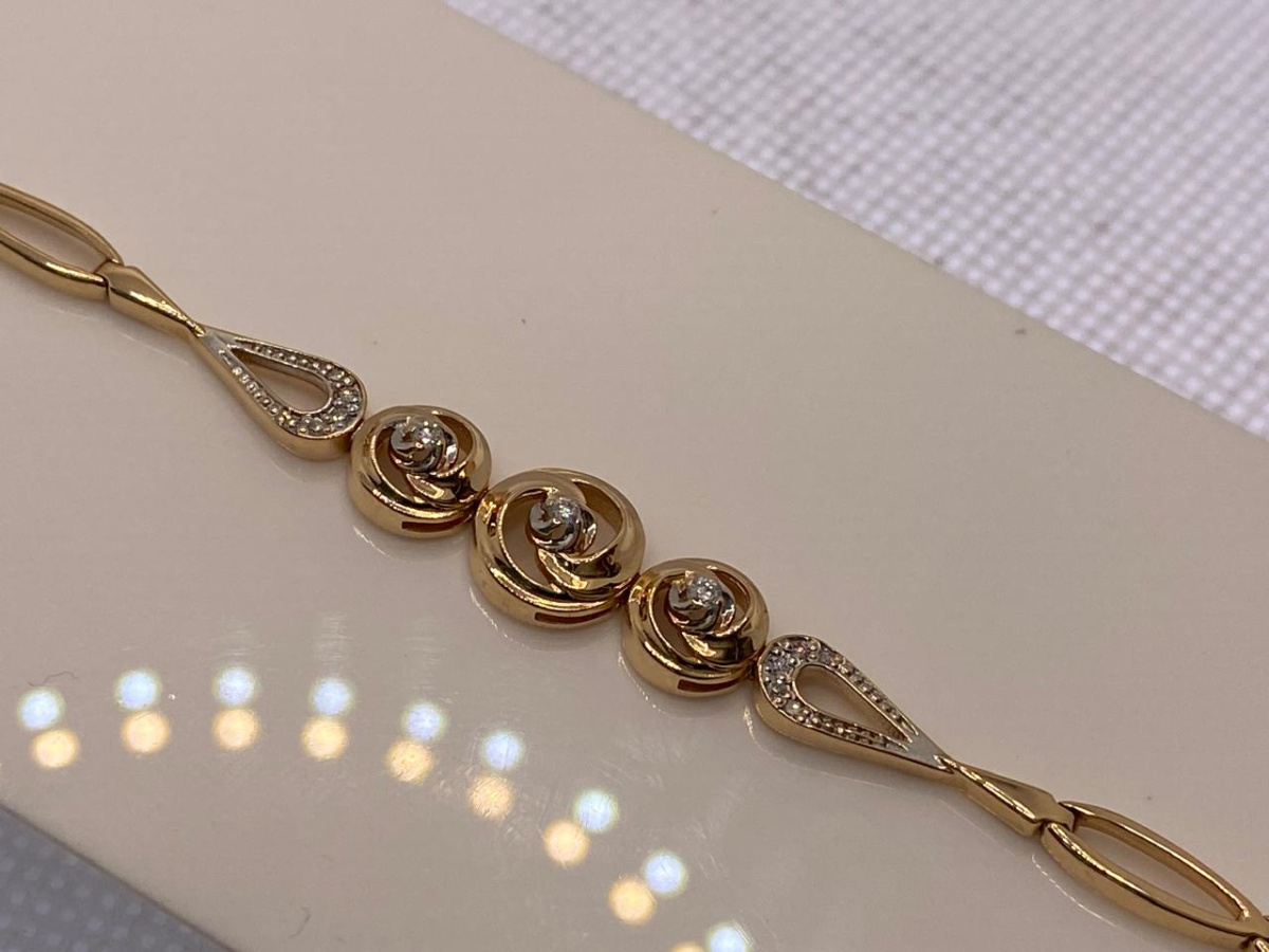 БРАСЛЕТ БРИЛЛИАНТ Au 585