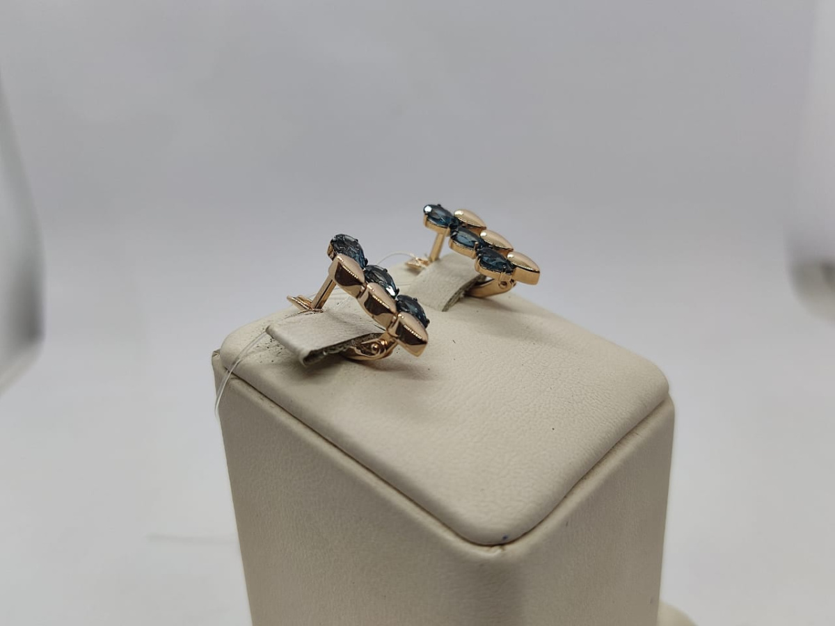 СЕРЬГИ С КАМНЯМИ (Au 585)