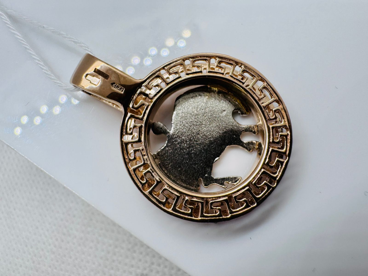 ПОДЗЗТ585 ПОДВЕСКА ЗНАК ЗОДИАКА ТЕЛЕЦ (Au 585)