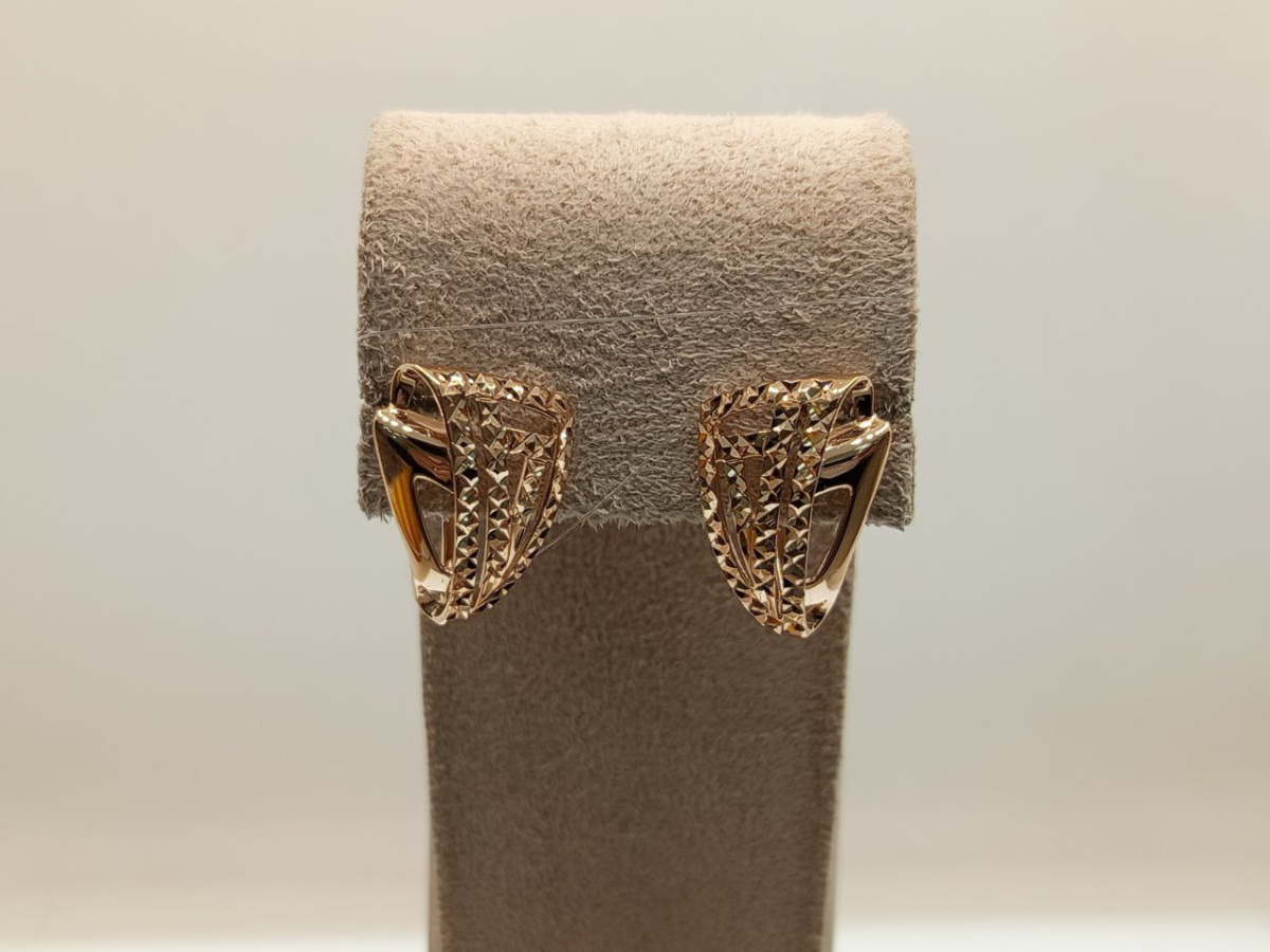 СЕРЬГИ БЕЗ КАМНЯ (Au 585)