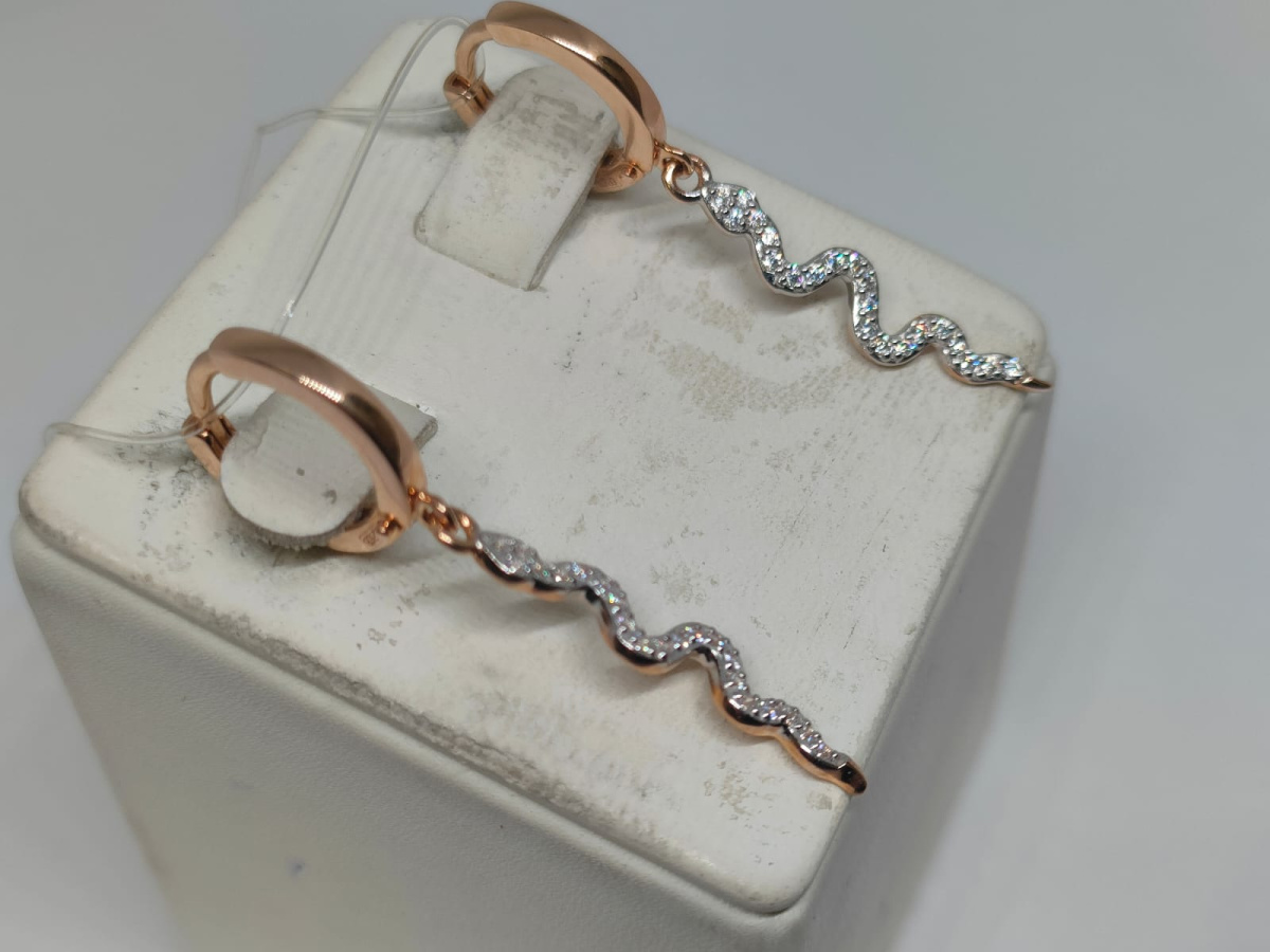 СЕРЬГИ С КАМНЯМИ (Au 585)