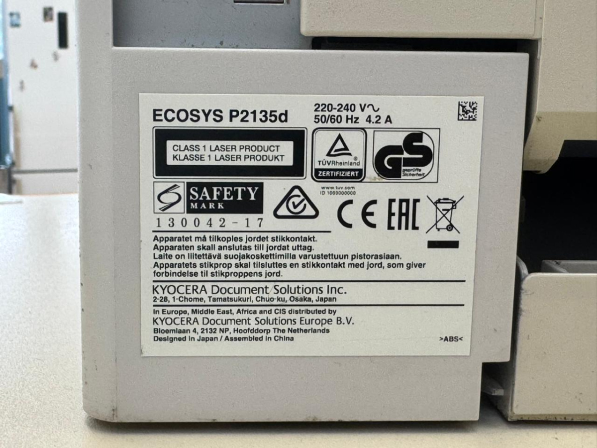 Принтер Kyocera Ecosys P2135D