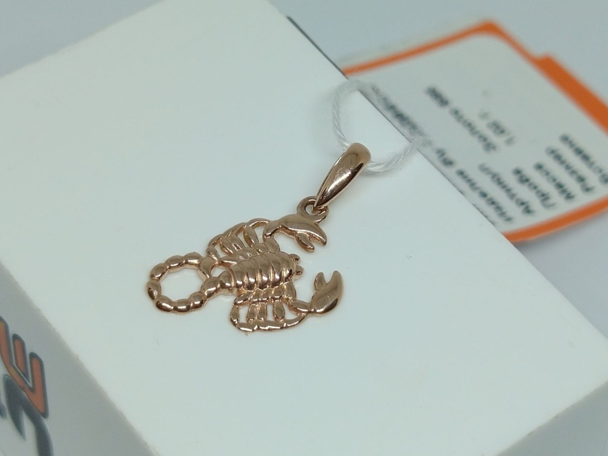 ПОДВЕСКА ЗНАК ЗОДИАКА СКОРПИОН Au 585