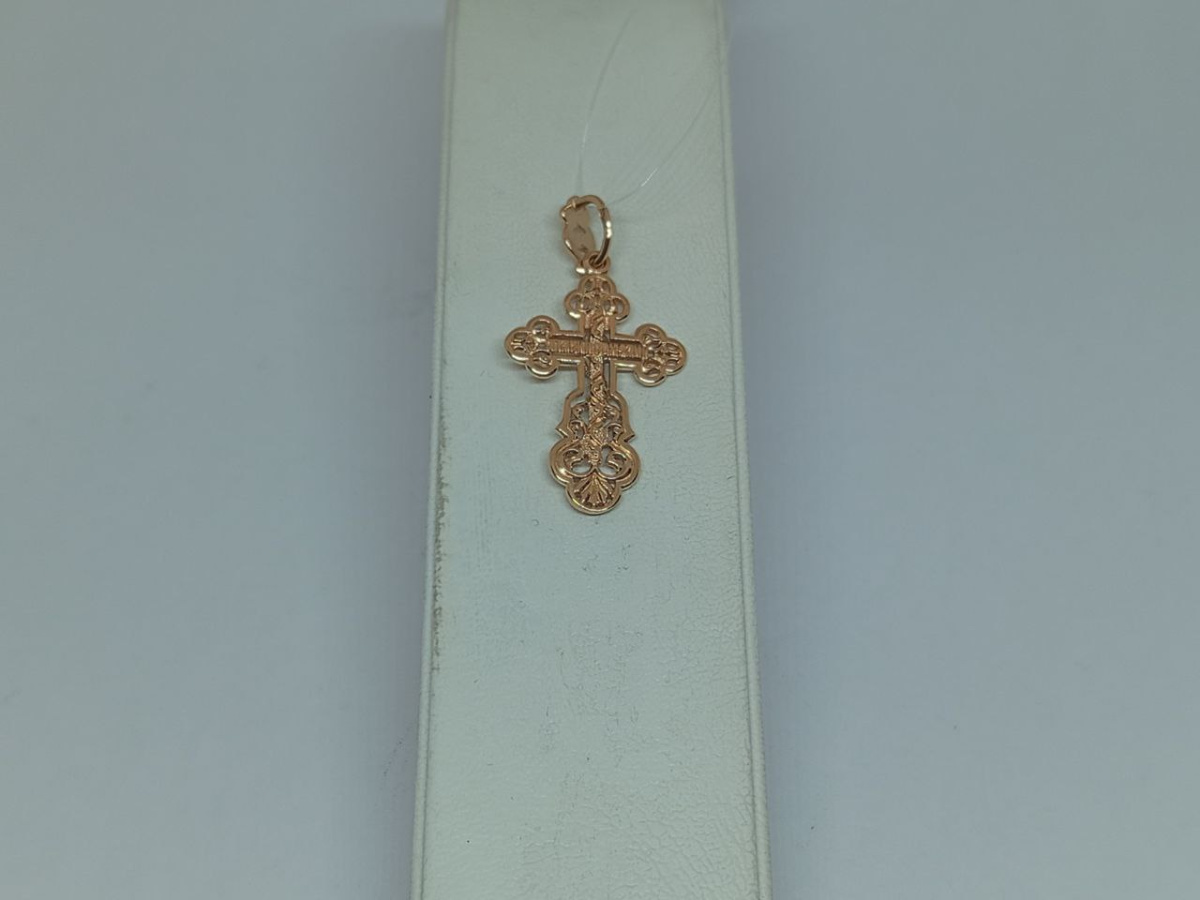 ПОДВЕСКА КРЕСТ без камня (Au 585)