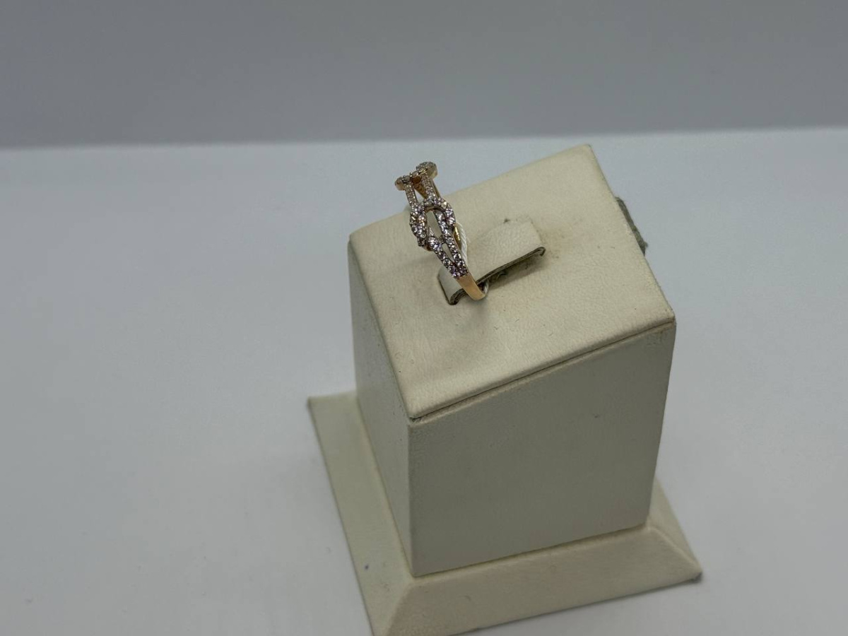 КОЛКМИ585 КОЛЬЦО С КАМНЯМИ (Au 585)