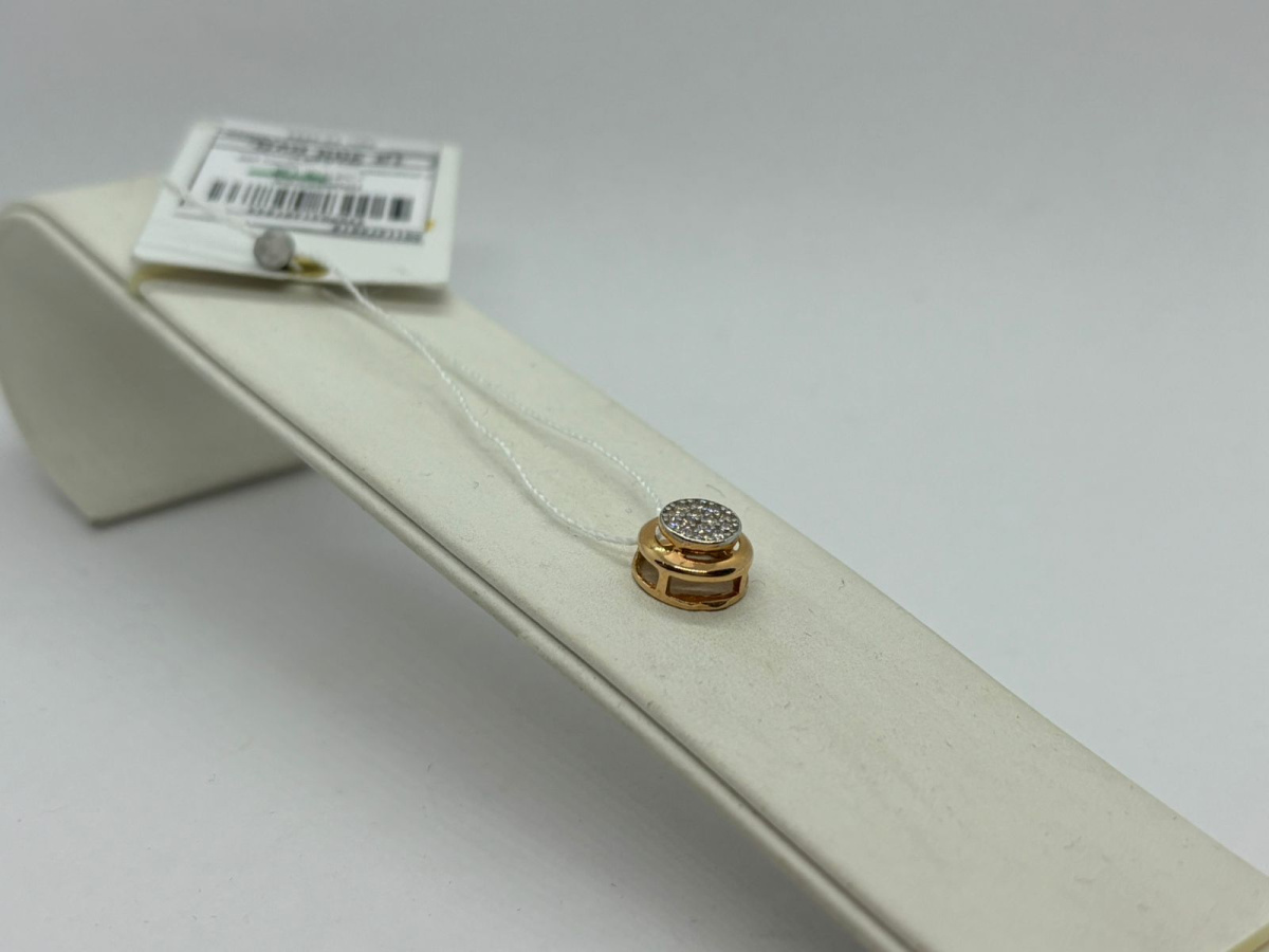 03-3584 ПОДВЕСКА С КАМНЯМИ (Au 585)