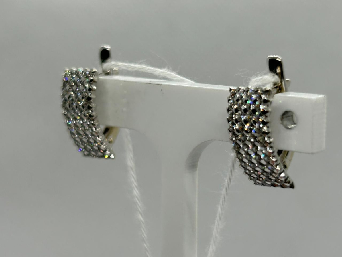 СКМИ585 СЕРЬГИ С КАМНЯМИ (Au 585)