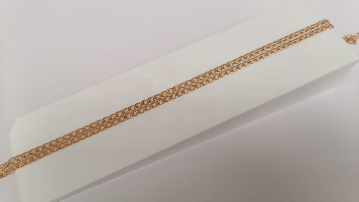 ЦЛР2585 ЦЕПЬ ПОЛНОВЕСНАЯ Ромб двойной (Au 585)