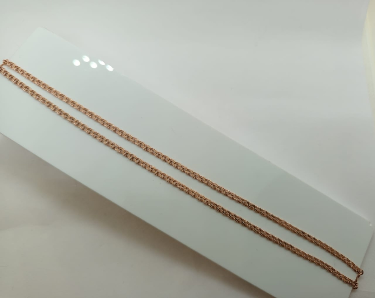 ЦЕПЬ ПУСТОТЕЛАЯ Бисмарк (Au 585)