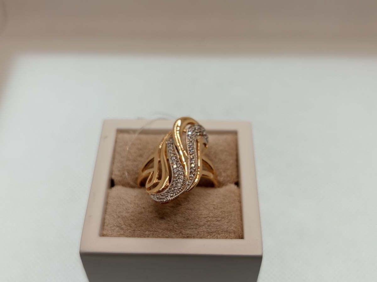 КОЛЬЦО С КАМНЯМИ (Au 585)