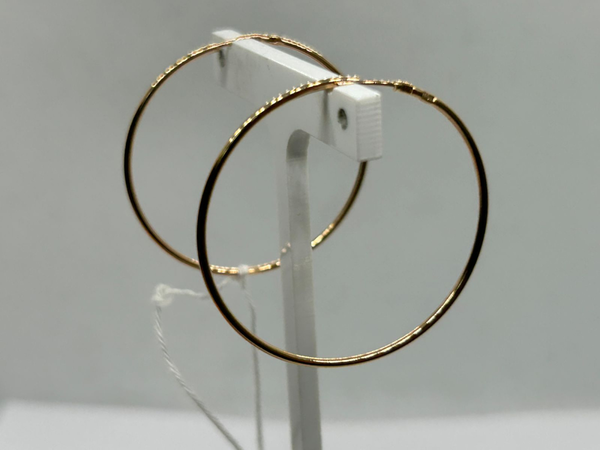 СКОН585 СЕРЬГИ КОНГО (Au 585)