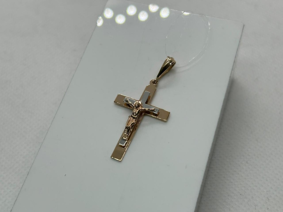 ПОДВЕСКА КРЕСТ (Au 585)