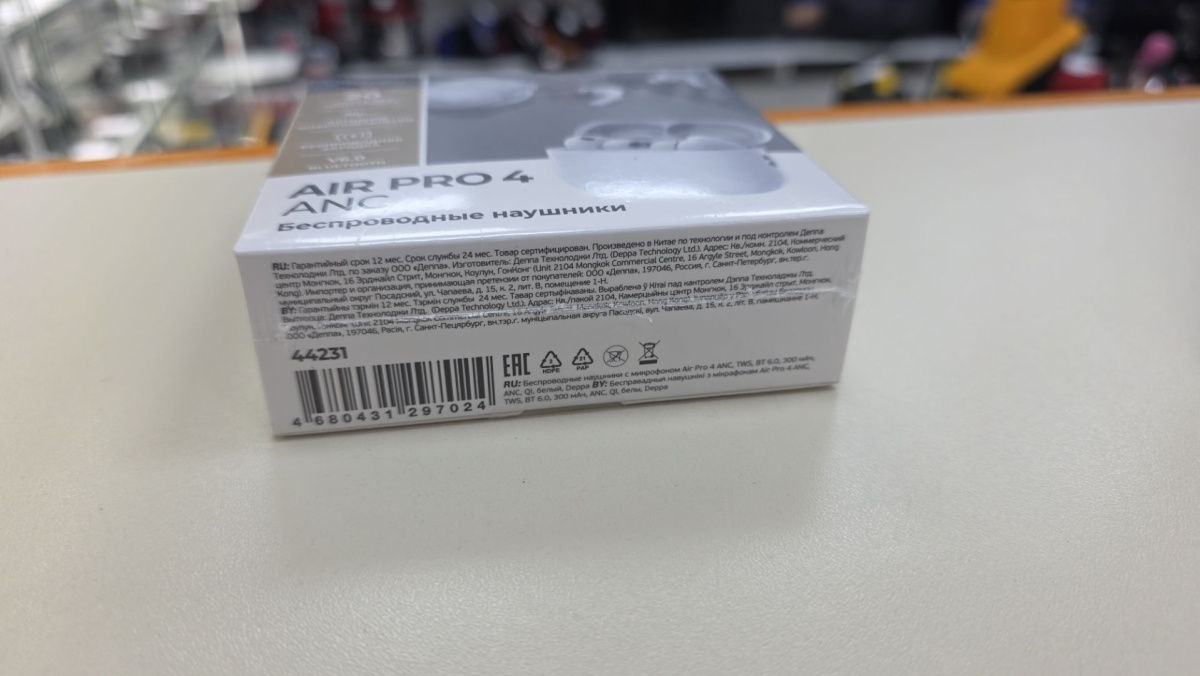 Наушники беспроводные Deppa 44231 Air Pro 4 ANC