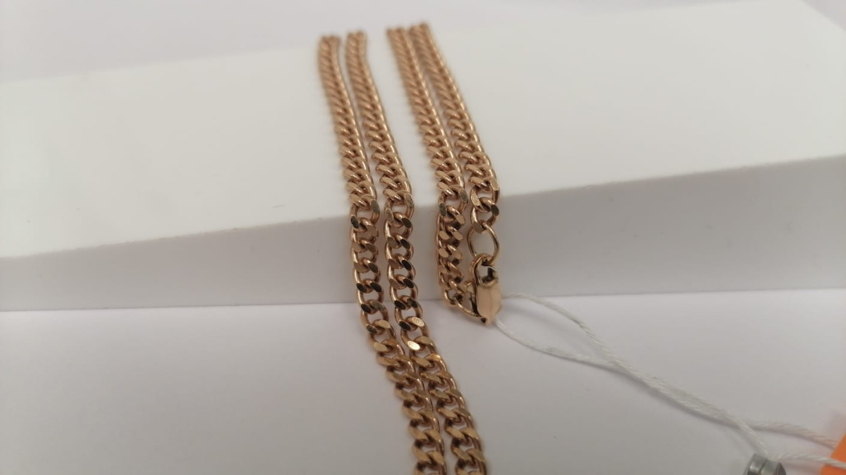 ЦЕПЬ ПОЛНОВЕСНАЯ панцирное (Au 585) ЦЕПЬ ПОЛНОВЕСНАЯ панцирное (Au 585)