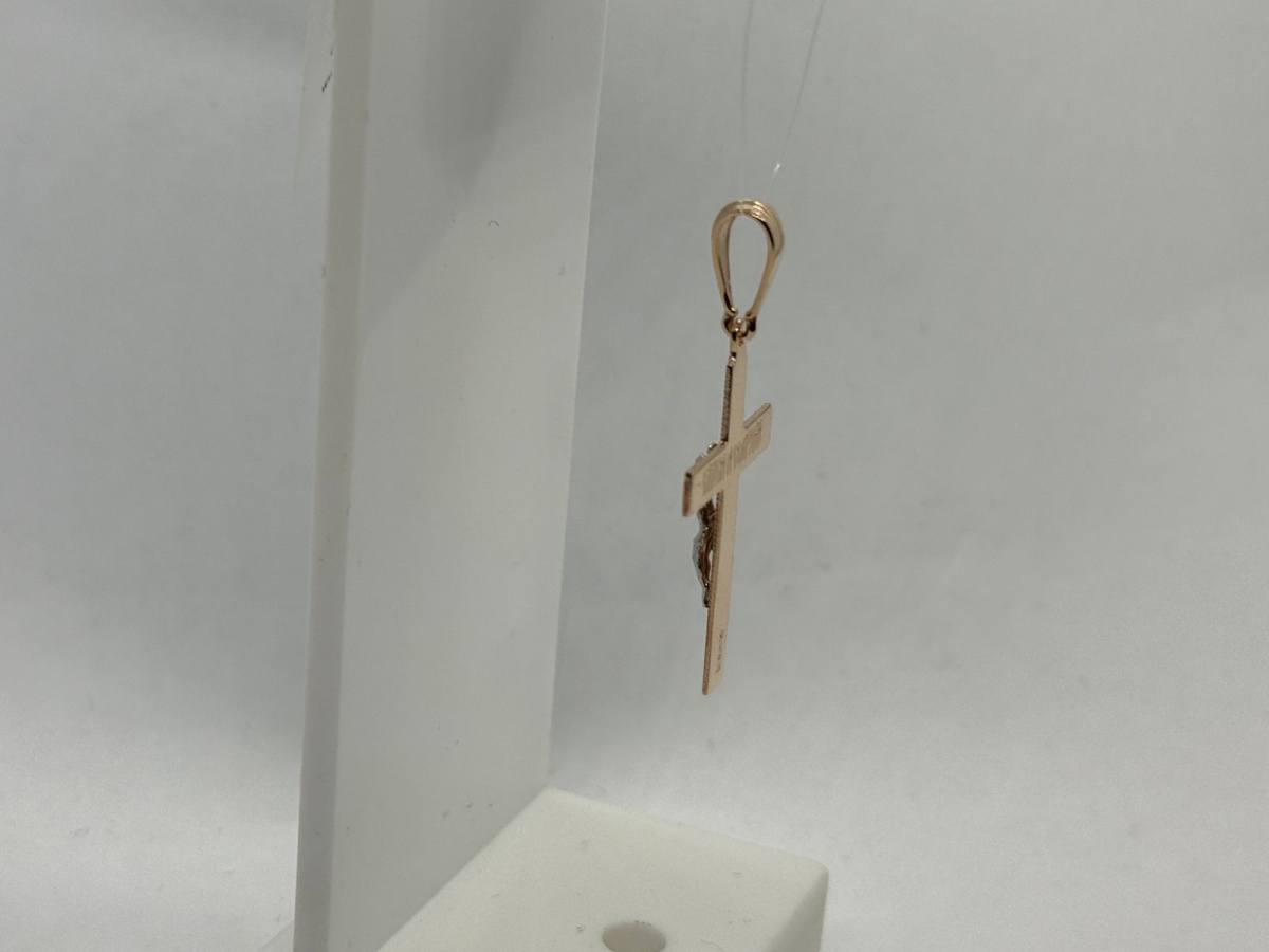 ПОДВЕСКА КРЕСТ без камня (Au 585)