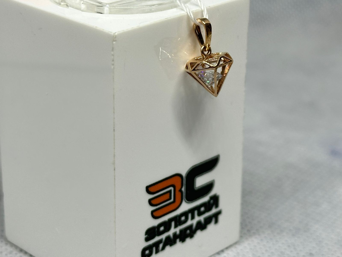 ПОДКМ585 ПОДВЕСКА С КАМНЕМ (Au 585)