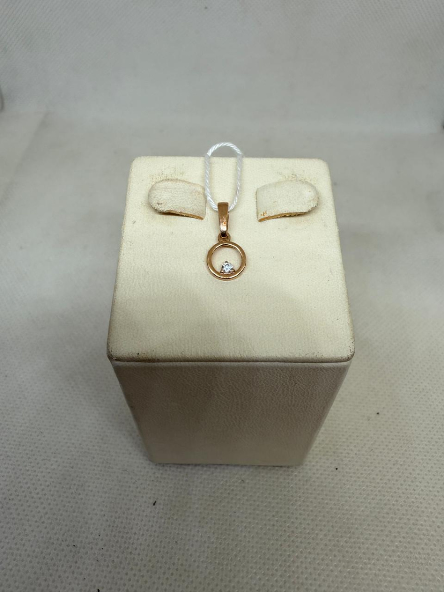 ПОДКМ585 ПОДВЕСКА С КАМНЕМ (Au 585)