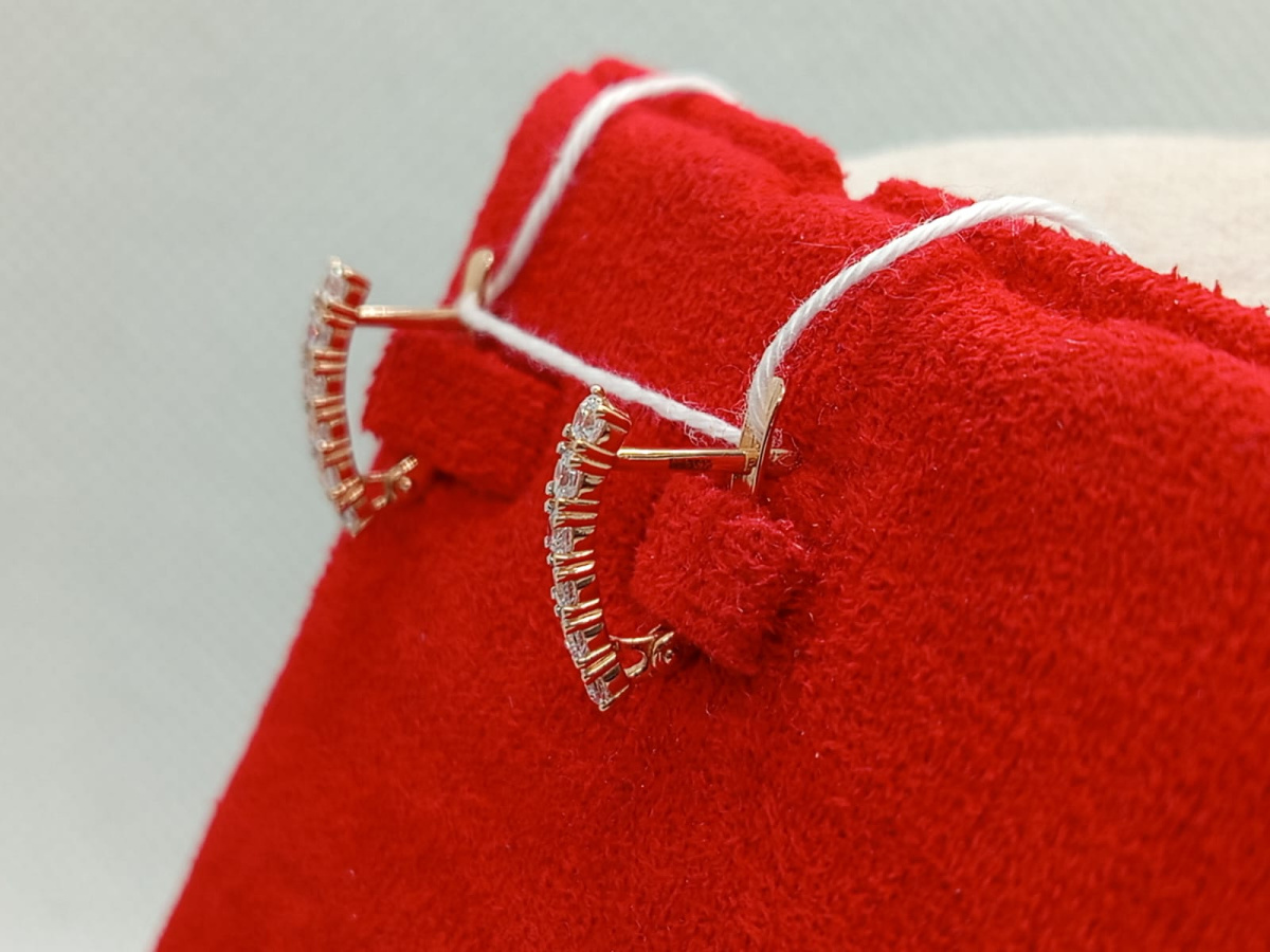 СЕРЬГИ С КАМНЯМИ (Au 585)