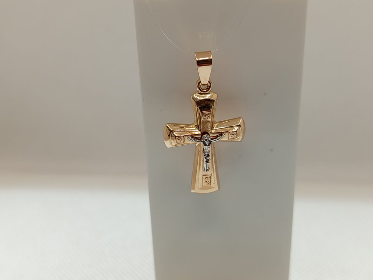 ПОДВЕСКА КРЕСТ без камня (Au 585)