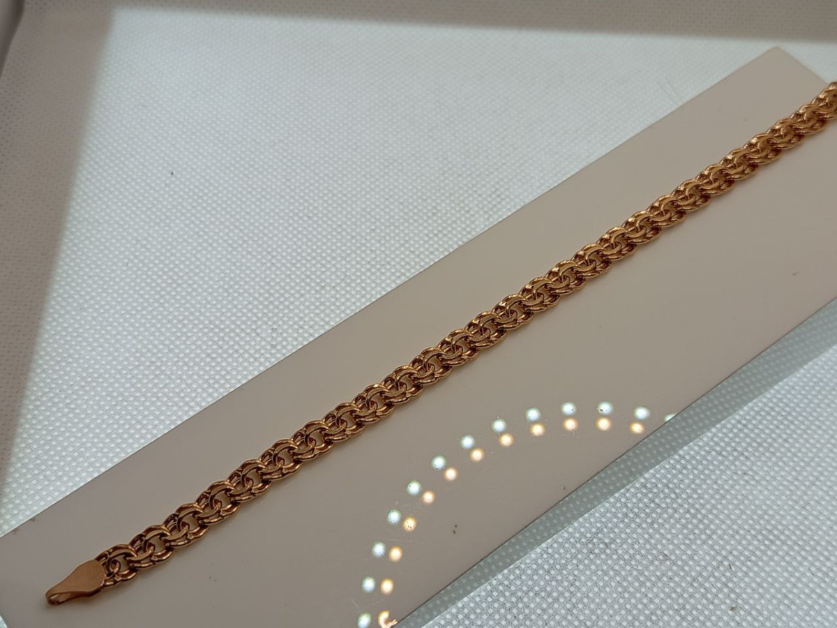 670009025 БРАСЛЕТ ПУСТОТЕЛЫЙ Бисмарк (Au 585)