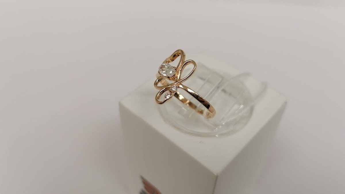 КОЛКМИ585 КОЛЬЦО С КАМНЯМИ (Au 585)