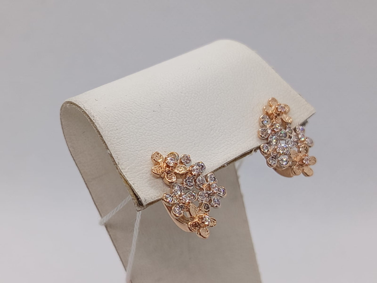 СЕРЬГИ С КАМНЯМИ (Au 585)