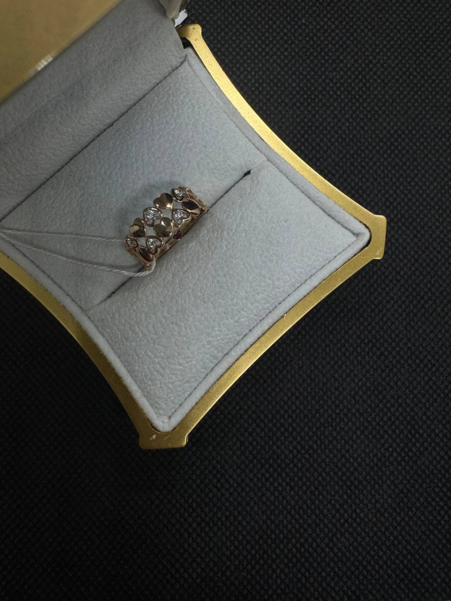 КОЛКМИ585 КОЛЬЦО С КАМНЯМИ (Au 585)