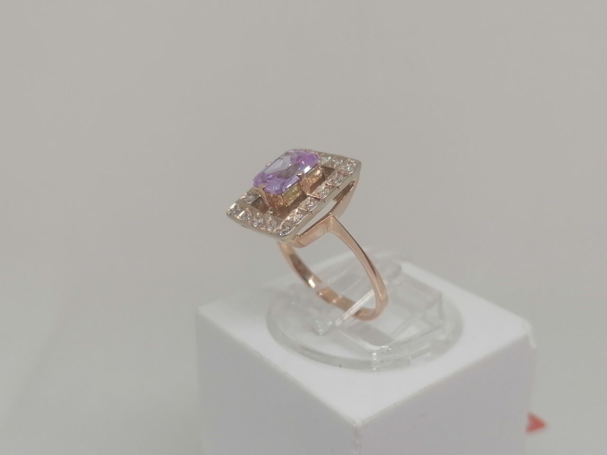 КОЛКМИ585 КОЛЬЦО С КАМНЯМИ (Au 585)