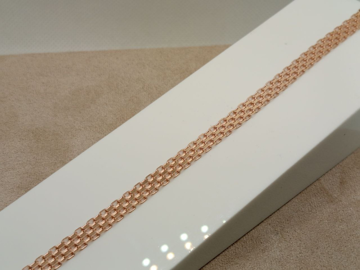 БРАСЛЕТ ПОЛНОВЕСНЫЙ Бисмарк машинный (Au 585)